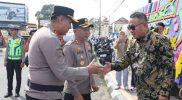 Wali Kota Sungai Penuh Alfin menyambut Kapolres Kerinci AKBP Ramadhanil di Mapolres Kerinci
