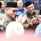 Wali Kota Sungai Penuh, Alfin, menghadiri Kenduri Sko Luhah Depati Intan Sulak Mukai di Desa Tebing Tinggi, Kecamatan Sulak Mukai, Sabtu (24/1).