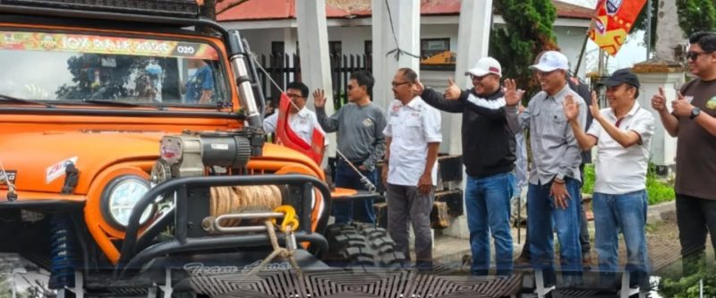 Wakil Ketua I DPRD Hardizal menghadiri pelepasan Indonesia Off-Road Expedition (IOX) Raja 2026 di Sungai Penuh.