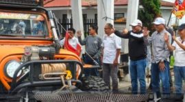 Wakil Ketua I DPRD Hardizal menghadiri pelepasan Indonesia Off-Road Expedition (IOX) Raja 2026 di Sungai Penuh.