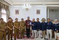 Wali Kota Sungai Penuh, Alfin, menerima kunjungan Kepala RRI Kota Sungai Penuh, Dadan Sutaryana, di Rumah Dinas Wali Kota.