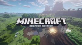 Seorang pemain Minecraft Bedrock Edition 2026 tengah membangun base lengkap dengan sistem redstone dan area mining yang aman.