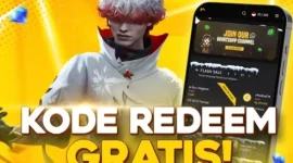 Garena menghadirkan kode redeem FF 2026 di event kolaborasi Free Fire x Jujutsu Kaisen dengan hadiah Void Animation Gojo dan diamond gratis.
