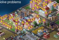 Masyarakat di kota virtual game TheoTown bisa merasa tidak senang saat mendapat aturan yang nyeleneh. --Playstore

