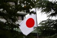 Ilustrasi bendera Jepang terkait gempa Magnitudo 6,2 yang mengguncang wilayah barat Jepang.