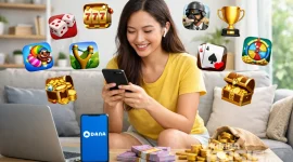 Bermain game di ponsel bisa menambah saldo DANA secara mudah