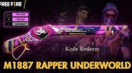 Tampilan game Free Fire dengan informasi kode redeem aktif yang bisa diklaim hari ini.