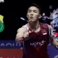 Jonatan Christie menghadapi Lee Chia Hao pada babak awal Malaysia Open 2026 di Axiata Arena, Kuala Lumpur.