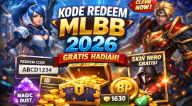 Ilustrasi kode redeem MLBB 2026 dengan hadiah skin gratis.
