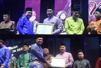 Bupati Kerinci Monadi menerima dua penghargaan nasional budaya 2026 di Malam Keagungan Melayu Jambi.