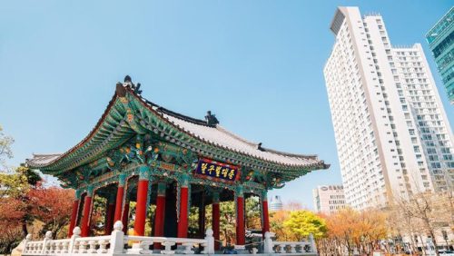 Ilustrasi kota Daegu, Korea Selatan, pusat industri kacamata kelas dunia yang kini menarik wisatawan