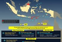 Peta pemantauan BMKG memperlihatkan Siklon Tropis Nokaen serta dua bibit siklon tropis yang memengaruhi cuaca di sejumlah wilayah Indonesia.