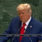 Presiden AS Donald Trump pada Sidang Umum ke-80 PBB, Selasa (23/9/2025) lalu. Foto: YouTube United Nations