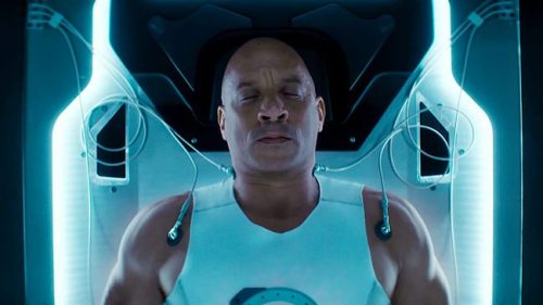 Poster film Bloodshot dengan Vin Diesel