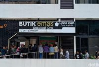 Butik Emas Antam/Foto: Andi Hidayat/detikc