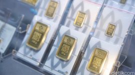 Harga emas Antam tembus Rp 3 juta per gram.Foto: Grandyos Zafna
