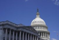 Gedung Capitol AS di Washington, simbol pusat legislatif dan politik Amerika Serikat.