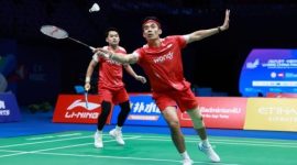 Leo Rolly Carnando/Bagas Maulana melaju ke babak 16 besar Thailand Masters 2026 usai menang meyakinkan di laga pembuka.