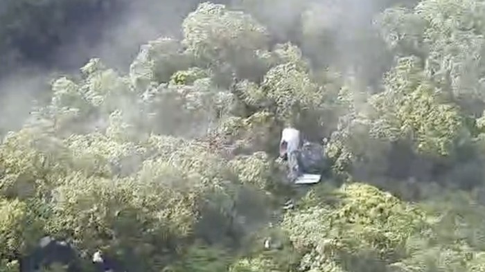 Foto: Lokasi penemuan serpihan pesawat ATR 42-500 yang jatuh di Gunung Bulusaraung. (Dokumen Istimewa)