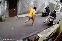 Foto: Aksi tembak pelaku curanmor di Palmerah, Jakbar.