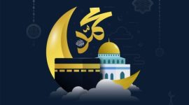 Ilustrasi perjalanan Isra Miraj Nabi Muhammad SAW dari Masjidil Haram ke Masjidil Aqsa hingga Sidratul Muntaha.