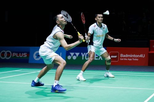 Fajar Alfian/Muhammad Shohibul Fikri tampil dominan pada laga pertama Indonesia Masters 2026 di Istora Senayan, Jakarta.