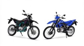 Yamaha WR155 R model 2026 tampil dengan desain bodi lebih rapat dan grafis baru yang menegaskan karakter motor trail off-road.