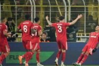 Para pemain Nottingham Forest, termasuk Igor Jesus, merayakan gol kemenangan saat menghadapi Fenerbahce di Liga Europa, Jumat (20/2/2026).