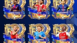 Ilustrasi penukaran kode redeem FC Mobile yang menghadirkan Gems, pemain TOTY, dan berbagai item eksklusif.