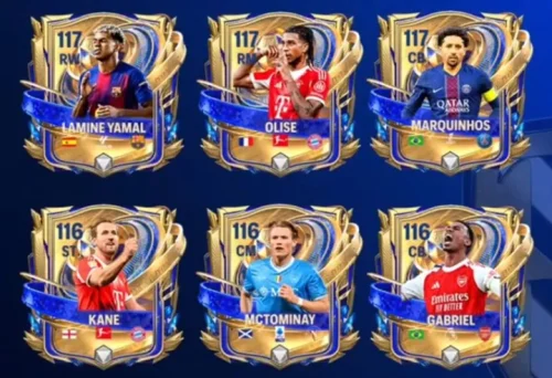 Ilustrasi penukaran kode redeem FC Mobile yang menghadirkan Gems, pemain TOTY, dan berbagai item eksklusif.