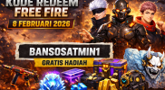 Promosi Free Fire 10 Februari 2026 dengan karakter ikonik, skin langka, bundle, dan diamond.