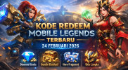 Hilda Guardian Battalion dan Luo Yi Lady Dragon di Mobile Legends, dengan kode redeem 24 Februari 2026 dan hadiah eksklusif.