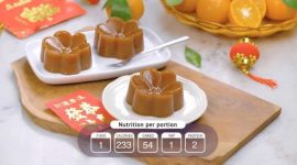 Kue Keranjang atau Dodol Cina, hidangan khas Imlek (Foto: Youtube/ellenka)