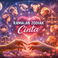Ilustrasi ramalan zodiak cinta berlatar simbol astrologi dan nuansa romantis. (foto ist)