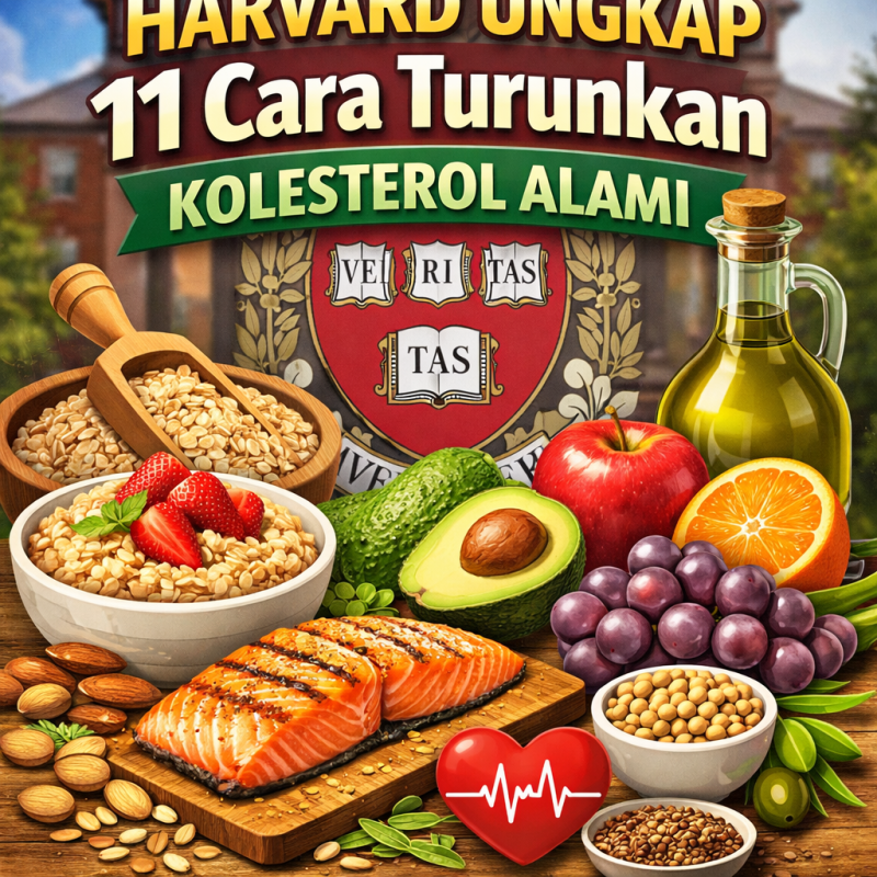 Makanan sehat penurun kolesterol dengan simbol jantung sehat ( foto ist)