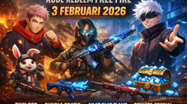 Kode Redeem FF 3 Februari 2026, skin dan senjata. (Foto inbrita)