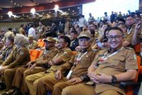 Wako Alfin, SH dan Wawako Azhar Hamzah menghadiri Rakornas Pemerintah Pusat dan Daerah 2026 di Sentul International Convention Center, Bogor, Senin (2/2).