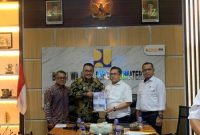 Walikota Alfin saat melakukan kunjungan kerja ke Kementerian PUPR untuk mendorong percepatan pembangunan infrastruktur di Sungai Penuh.