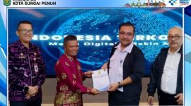 Kadis Kominfo Sungai Penuh, H. Josrizal Helman, saat mengikuti audiensi resmi bersama Diskominfo Provinsi Jambi ke Komdigi RI, membahas percepatan akses internet desa.