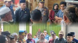 DPRD Kota Sungai Penuh, Hardizal dan Aspar, meninjau Kincay Plaza setelah pencurian tabung gas.