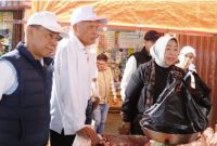 Pemkot Sungai Penuh bersama BPN meninjau pasar untuk memantau stok dan harga kebutuhan pokok menjelang Ramadhan 2026