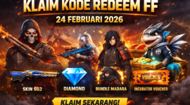 Kode redeem Free Fire 24 Februari 2026: klaim skin, diamond, bundle. ( foto ist)