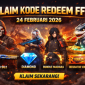 Kode redeem Free Fire 24 Februari 2026: klaim skin, diamond, bundle. ( foto ist)