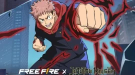 Survivors menantikan kode redeem Free Fire 8 Februari 2026 untuk mendapatkan Skin M1014 Crimson Scorpio dan bundle eksklusif Jujutsu Kaisen.