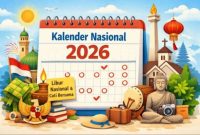 Ilustrasi Kalender Nasional 2026