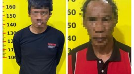 Dua tersangka diamankan bersama sabu, 9 Februari 2026.