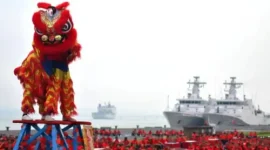 RAMALAN SHIO – Ilustrasi barongsai saat Imlek dan Cap Go Meh di Surabaya. Prediksi Shio Tikus hingga Babi, Sabtu 7 Februari 2026.