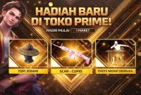 33 kode redeem Free Fire 28 Februari 2026, bocoran Celana Angel Ungu dan Topi Jerami di Toko Prime Maret plus event Ramadan Booyah. (Facebook/Garena Free Fire)
