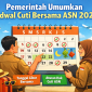Ilustrasi pegawai ASN memeriksa kalender cuti bersama 2026 (foto ist)
