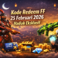 Ilustrasi promosi Free Fire menampilkan Skin Scorpio Crimson, Evo Gun Green Flame Draco, Gloo Wall Ramadan, dan hadiah eksklusif. ( foto chat gpt)
